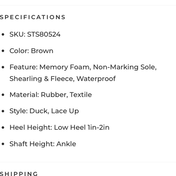 Sperry Brown and Black Duck Boots.Size 8.5 - Picture 7 of 7